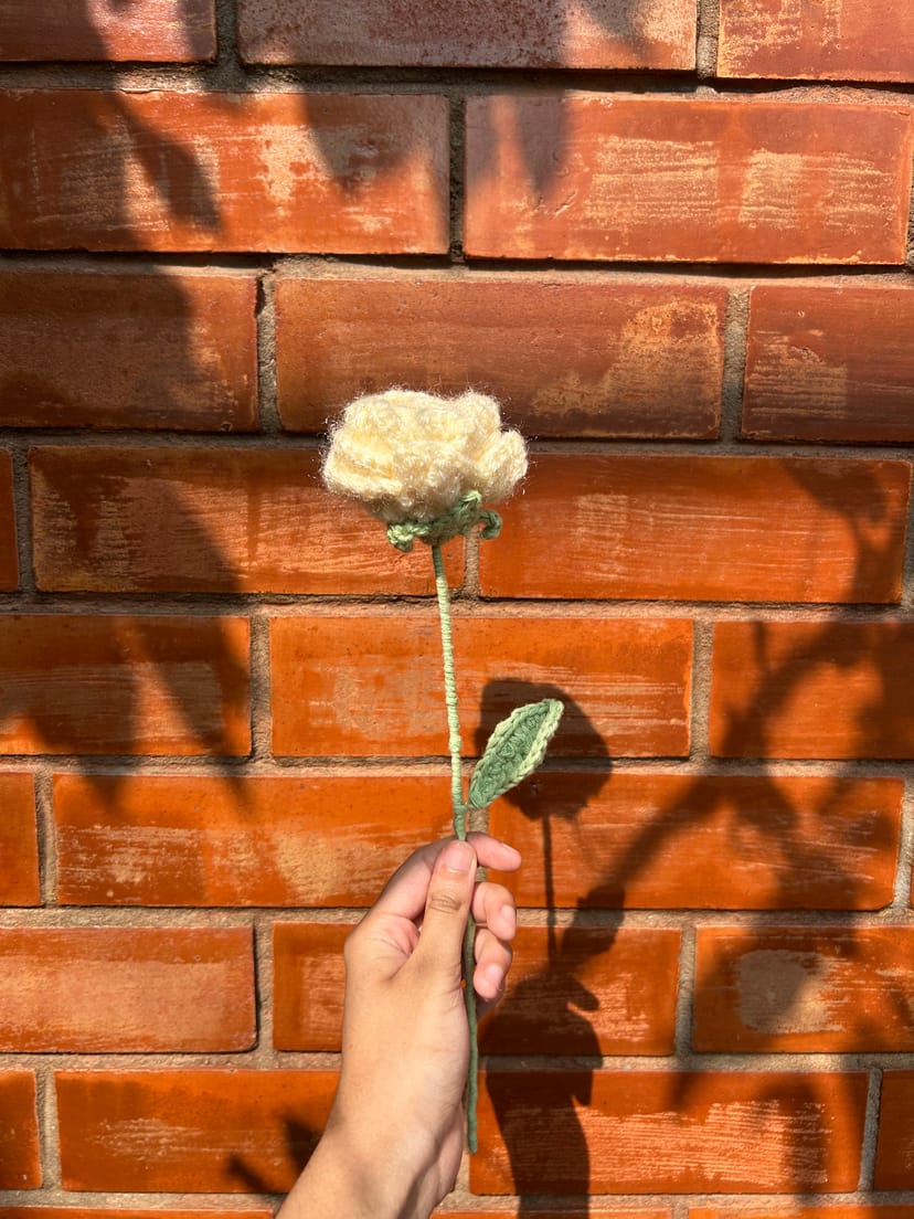 Crochet, handmade rose